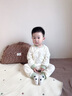 歡喜小熊寶寶秋衣秋褲兒童內(nèi)衣分體套裝家居服嬰兒春秋季高腰護(hù)肚純棉衣服 曬單實(shí)拍圖