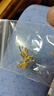 周大福 金絲羽蝶蝴蝶黃金耳釘耳飾(工費360)約2.3g EOF1371 曬單實拍圖