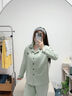 貓人睡衣女士純棉透氣春秋四季長袖長褲寬松送女生七夕禮物家居服套裝 2-象牙白 【云感透氣 四季可穿】 L 【建議體重100-120斤】 曬單實拍圖