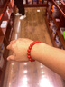 含辰砂工藝品手串本命年轉(zhuǎn)運珠男女款朱砂紅砂手串手鏈素珠單圈 朱砂紅砂【單珠直徑8mm】 曬單實拍圖
