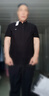 法萊阿瑪尼短袖T恤男夏季純棉翻領(lǐng)商務(wù)休閑絲光棉POLO衫半袖潮 A-782黑色 2XL 180 曬單實(shí)拍圖