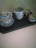兮元記青花汝窯三才蓋碗茶杯單個(gè)高檔家用國風(fēng)功夫泡茶碗三件套茶具套裝 繁花納香蓋碗4件套+茶盤(pán)-簡(jiǎn)裝 曬單實(shí)拍圖