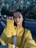 SNYDER WEAR軟糯寬松針織開衫女黃色疊穿秋季穿搭短款慵懶風(fēng)毛衣外套小個(gè)子女 黃色 常規(guī) S 建議85-95斤 曬單實(shí)拍圖