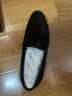 金利來男鞋新款夏季皮鞋透氣沖孔商務休閑鞋頭層牛皮一腳蹬懶人鞋樂福鞋 黑色 42 曬單實拍圖