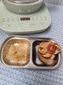 沃德百惠（WORTHBUY）304不銹鋼調(diào)味碟韓式烤肉調(diào)料碟火鍋蘸料碟分格油醋碟子 兩格 曬單實(shí)拍圖