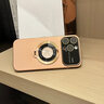 米路遜適用蘋果16promax手機(jī)殼新款支架大視窗iphone15磨砂磁吸14plu防摔抗指紋13por全包鏡頭保護(hù)套 【沙漠色鈦金屬】納米磨砂-防指紋手汗-防爆防摔 iPhone 16 Pro Ma 曬單實(shí)拍圖