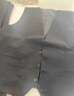 MRJEYSXS西裝馬甲男修身外套伴郎服西服馬夾禮服新郎職業(yè)工裝背心 高品306黑色《馬甲＋西褲》領結 M 85-105斤 曬單實拍圖