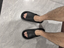 三利抗菌防臭浴室拖鞋男士女洗澡衛(wèi)生間防滑夏季室內(nèi)涼拖 黑色  42-43 曬單實拍圖