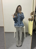 優(yōu)棵樹打底褲女秋冬高腰收腹提臀棉褲加絨加厚保暖褲不掉檔光腿神器 灰色 連腳【260g/-10°c-15°c】 均碼 【155-175cm/180-150斤可穿】 曬單實拍圖