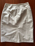 皮爾卡丹（pierre cardin）通勤西裝半身裙女白色新款高腰氣質(zhì)開叉職業(yè)直筒裙休閑百搭包臀裙 白色 XL 曬單實拍圖