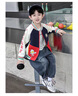 G.DUCKKIDS小黃鴨奧特曼衣服男童外套春秋款帥氣兒童棒球服上衣亮燈男孩夾克 藏青-紅色 100 (建議身高90cm 3-4歲)cm 曬單實(shí)拍圖