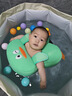 貝恩拉游泳圈 嬰兒游泳圈0-3歲 兒童腋下防側(cè)翻泳圈 免充氣寶寶戲水玩具 企鵝帶襠綠色【3個月-3歲】 曬單實(shí)拍圖