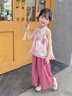 G.DUCKKIDS小黃鴨女童國風套裝夏季好看兒童新中式女寶寶夏裝漢服兩件套 中式牡丹無袖套裝 120 (建議105-115cm 4-5.2周歲) 曬單實拍圖