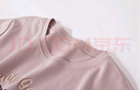 德瑪納【玫瑰印花】夏季圓領(lǐng)短袖寬松t恤女棉氨針織女式t恤 曬單實拍圖