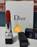 迪奧DIOR烈艷藍(lán)金口紅絲絨啞光999唇膏3.5g化妝品禮袋 生日禮物送女友 曬單實(shí)拍圖