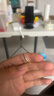 中國黃金（CHINA GOLD）素圈足銀999銀戒指情侶對戒女七夕情人節(jié)生日禮物送女朋友老婆 【足銀】初心對戒+中金玫瑰禮盒 曬單實拍圖