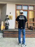 Calvin KleinJeans【涼感】25春夏男士復(fù)古休閑通勤ck修身微彈牛仔褲4RAB725 ULN-牛仔淺藍(lán) 34 曬單實拍圖