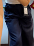 帛芮女士高腰休閑褲女2025春夏季新款直筒寬松百搭高級(jí)感垂感闊腿褲子 曬單實(shí)拍圖