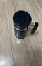 希諾加厚耐熱玻璃茶杯帶蓋茶飲杯蓋杯帶把杯子辦公家用喝水杯泡茶杯 480ml-7621黑藍-帶防偽 曬單實拍圖