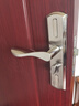 虎頓（HOTUN）衛(wèi)生間門鎖無(wú)鑰匙廁所浴室鎖洗手間鎖舌衛(wèi)浴執(zhí)手通用型孔距125 曬單實(shí)拍圖