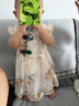 G.DUCKKIDS嬰兒衣服夏季薄款旗袍包屁衣中國(guó)風(fēng)洋氣公主周歲禮服女寶寶百天 裙子 90cm 建議80-90碼  1歲半-2歲 曬單實(shí)拍圖