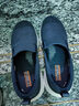 斯凱奇（Skechers）男鞋夏季一腳蹬透氣健步鞋舒適休閑鞋緩震低幫懶人216010 海軍藍色/NVY 41 曬單實(shí)拍圖