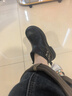意爾康女靴皮帶扣厚底西部牛仔靴百搭平底女短靴 14446W 黑色    38    曬單實(shí)拍圖