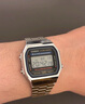 卡西歐（CASIO）小銀表小金表 潮流復(fù)古夜光石英防水小方塊手表電子表 生日禮物 A168WA-1WDF 曬單實(shí)拍圖