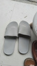 樂(lè )拖（LETUO）拖鞋男夏季室內家用洗澡浴室防滑情侶居家居軟底情侶涼拖鞋女夏天 淺灰色 44-45 (適合43-44的腳穿) 曬單實(shí)拍圖