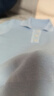 對(duì)白藍(lán)色polo翻領(lǐng)短袖針織衫女2025夏季新款氣質(zhì)休閑正肩顯瘦上衣 湖藍(lán)色 S 曬單實(shí)拍圖