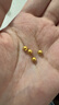 縱橫金業(yè)足金999   黃金轉(zhuǎn)運(yùn)珠 金珠子  1克 單顆 頂珠 散珠 手串diy 1克  轉(zhuǎn)運(yùn)珠 曬單實拍圖