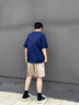 啄木鳥（TUCANO）新款短袖t恤男夏季港風(fēng)ins潮牌字母美式百搭半袖潮流寬松上衣中袖 A625藏青色+A626深灰色 【100%棉 XL 【120-140斤】 曬單實(shí)拍圖