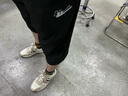 回力七分褲夏季男運(yùn)動(dòng)短褲輕薄透氣休閑褲子男速干直筒男褲黑色3XL 曬單實(shí)拍圖