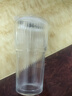 高顏值豎條紋水杯玻璃杯帶蓋帶吸管茶杯家用 豎紋竹節(jié)杯 600ml 1只 曬單實(shí)拍圖