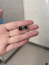 伊燦氣質(zhì)名媛黑色鋯石三角耳釘女個(gè)性高級(jí)感2025新款爆款輕奢小眾耳飾 黑色三角形耳釘 曬單實(shí)拍圖