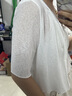 麥婭洛披肩夏季配吊帶裙氣質(zhì)女短袖冰絲針織開衫薄款小外搭罩衫短款外套 白色款 M 曬單實(shí)拍圖