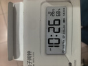 得力（deli）充電款電子智能鬧鐘背光大鬧鈴家用學生多功能溫濕度計大屏床頭鐘 開學升學季必備 白 LE103A 曬單實拍圖