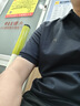 FILA 領(lǐng)航POLO|斐樂官方男裝針織短袖POLO衫2025夏季新款商務(wù)休閑上衣 傳奇藍(lán)-NV 2XL 185/104A/XXL 曬單實(shí)拍圖