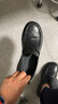 他她（TATA）商務(wù)休閑皮鞋男士一腳蹬真皮懶人鞋爸爸鞋2024冬TFE02DM4 黑色（單里） 41 曬單實(shí)拍圖
