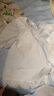 熙世界sllsky設(shè)計感蕾絲花邊白色襯衫短袖夏季休閑風(fēng)寬松圓領(lǐng)純棉上衣 米白色 XL 曬單實(shí)拍圖