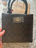 蔻馳（COACH） coach女包 MINI CALLY單肩手提包托特包琴譜包風(fēng)琴包小方包 深棕色5693IMAA8 曬單實(shí)拍圖
