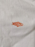 馬登工裝 復古鯉魚(yú)旗文字印花短袖溫感變色幸運全棉T恤男夏 白色 L 曬單實(shí)拍圖