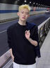 卡圖弛 cleanfit亨利領(lǐng)長袖t恤男夏季潮牌華夫格上衣美式休閑內(nèi)搭打底衫 黑色 XL 曬單實(shí)拍圖