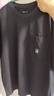 ABLE JEANS25夏季新款摩登復(fù)古洗水時尚簡約工裝風(fēng)寬松短袖男t恤男 黑色 S 曬單實拍圖