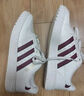 adidas NY 90 STRIPES經(jīng)典運動板鞋男女春季新款阿迪達斯三葉草 漢玉白/紅色/金色   38.5 曬單實拍圖