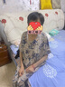 古今（GUJIN）綿綢夏季新品中老年媽媽睡衣女家居服大碼遛彎短袖睡褲套裝3XL 曬單實拍圖