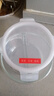 樂(lè )扣樂(lè )扣（LOCK&LOCK）玻璃飯盒保鮮盒帶分隔格冰箱微波爐用耐高溫上班族帶飯餐盒便當盒 LLG861C圓形2分隔 840ml 曬單實(shí)拍圖