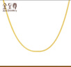 金至尊（3D-GOLD)黃金項鏈女肖邦鏈鎖骨鏈W扣999足金素鏈送女友七夕禮物計價 金重5.14克-NF58000520-42.5 曬單實拍圖