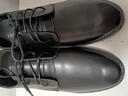 晴碧琳 皮鞋男 休閑商務(wù)正裝皮鞋男鞋增高單鞋子休閑鞋伴郎青年西裝系帶 休閑皮鞋【黑色】42碼 曬單實(shí)拍圖