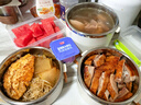 國風(fēng)保溫飯盒可微波爐加熱多層大容量上班族飯盒304不銹鋼退換包運費 【店長推薦】三層+保溫袋+餐具 曬單實拍圖
